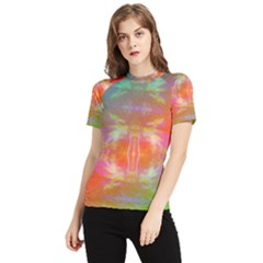 Faded Consciousness Women s Short Sleeve Rash Guard by Thespacecampers