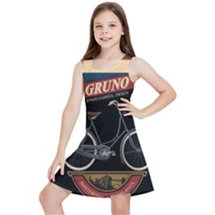 Gruno Bike 002 By Trijava Printing Kids  Lightweight Sleeveless Dress by nate14shop