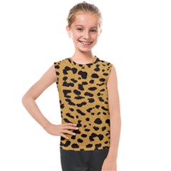 Animal Print - Leopard Jaguar Dots Kids  Mesh Tank Top by ConteMonfrey