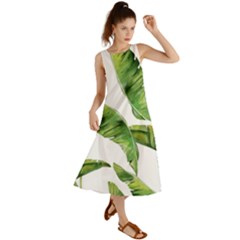 Sheets Tropical Plant Palm Summer Exotic Summer Maxi Dress by artworkshop