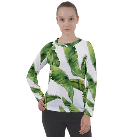 Sheets Tropical Plant Palm Summer Exotic Women s Long Sleeve Raglan Tee by artworkshop