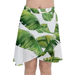 Sheets Tropical Plant Palm Summer Exotic Chiffon Wrap Front Skirt by artworkshop