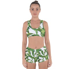 Sheets Tropical Plant Palm Summer Exotic Racerback Boyleg Bikini Set by artworkshop