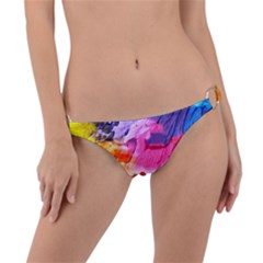 Colorful Painting Ring Detail Bikini Bottom by artworkshop