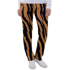 Tiger Animal Print A Completely Seamless Tile Able Background Design Pattern Women s Casual Pants by Amaryn4rt