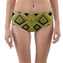 Abstract pattern geometric backgrounds   Reversible Mid-Waist Bikini Bottoms View1