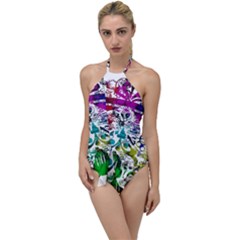 Abstrak Go With The Flow One Piece Swimsuit by nate14shop