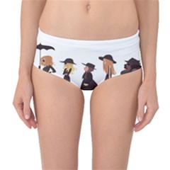 American Horror Story Cartoon Mid-waist Bikini Bottoms by nate14shop