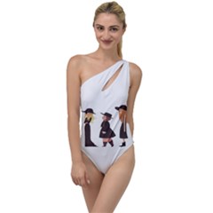 American Horror Story Cartoon To One Side Swimsuit