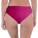 Pink Leather Leather Texture Skin Texture Reversible Classic Bikini Bottoms View2