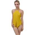 Polkadot Gold Go with the Flow One Piece Swimsuit View1