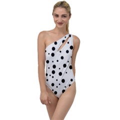 Motif-polkadot-001 To One Side Swimsuit by nate14shop