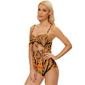 Mosaic Knot Front One-Piece Swimsuit View2