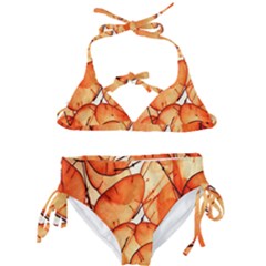 Orange Kids  Classic Bikini Set by nate14shop