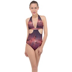 Milky-way-galaksi Halter Front Plunge Swimsuit by nate14shop