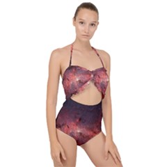 Milky-way-galaksi Scallop Top Cut Out Swimsuit by nate14shop