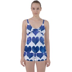 Valentin Heart  Love Tie Front Two Piece Tankini by artworkshop