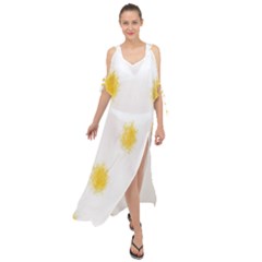 Abstract 003 Maxi Chiffon Cover Up Dress by nate14shop