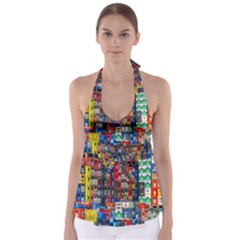 Beverages Babydoll Tankini Top by nate14shop