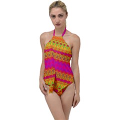 Calming Peace Go With The Flow One Piece Swimsuit by Thespacecampers