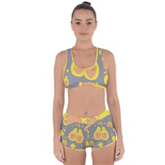 Avocado-yellow Racerback Boyleg Bikini Set by nate14shop