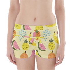 Graphic-fruit Boyleg Bikini Wrap Bottoms by nate14shop
