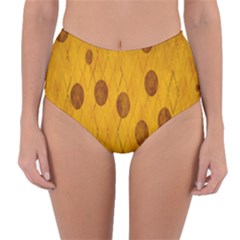 Mustard Reversible High-waist Bikini Bottoms by nate14shop