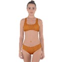 Orange Criss Cross Bikini Set View1