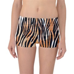 Seamless Zebra Stripe Reversible Boyleg Bikini Bottoms