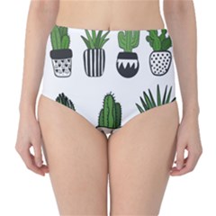 Succulents Classic High-waist Bikini Bottoms by nate14shop