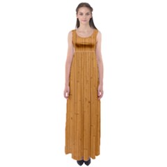 Hardwood Vertical Empire Waist Maxi Dress