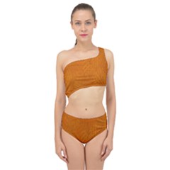 Orange Spliced Up Two Piece Swimsuit by nate14shop