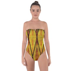 Rhomboid 002 Tie Back One Piece Swimsuit by nate14shop