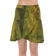 Rhomboid 001 Wrap Front Skirt by nate14shop