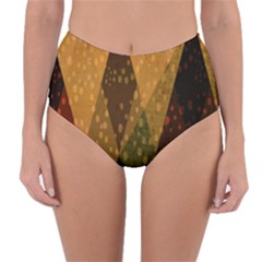 Rhomboid 004 Reversible High-waist Bikini Bottoms by nate14shop