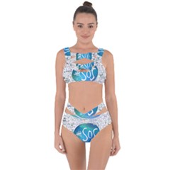 5 Seconds Of Summer Collage Quotes Bandaged Up Bikini Set  by nate14shop