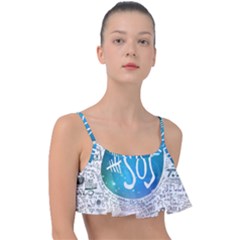 5 Seconds Of Summer Collage Quotes Frill Bikini Top by nate14shop