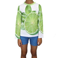 Lemon Clipart Kids  Long Sleeve Swimwear by Jancukart