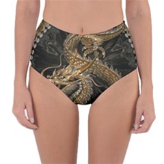Fantasy Dragon Pentagram Reversible High-waist Bikini Bottoms by Jancukart