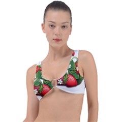 Strawberries-fruits-fruit-red Ring Detail Bikini Top