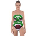 Monster-mask-alien-horror-devil Tie Back One Piece Swimsuit View1