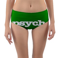 Psych Reversible Mid-waist Bikini Bottoms by nate14shop