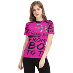 Bow To Toe Cheer Pink Women s Short Sleeve Rash Guard by nate14shop