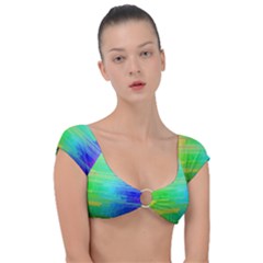 Colors-rainbow-chakras-style Cap Sleeve Ring Bikini Top by Jancukart