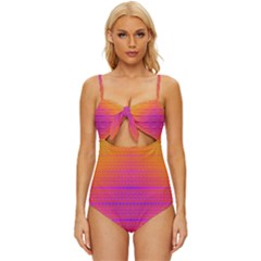Sunrise Destiny Knot Front One-piece Swimsuit by Thespacecampers