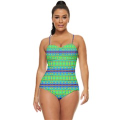 Green Machine Retro Full Coverage Swimsuit by Thespacecampers