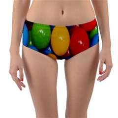 Background-b 001 Reversible Mid-waist Bikini Bottoms