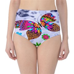 Butterfly-b 001 Classic High-waist Bikini Bottoms by nate14shop
