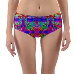 Deep Space 444 Reversible Mid-waist Bikini Bottoms by Thespacecampers