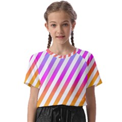Abstract-lines-mockup-oblique Kids  Basic Tee by Jancukart